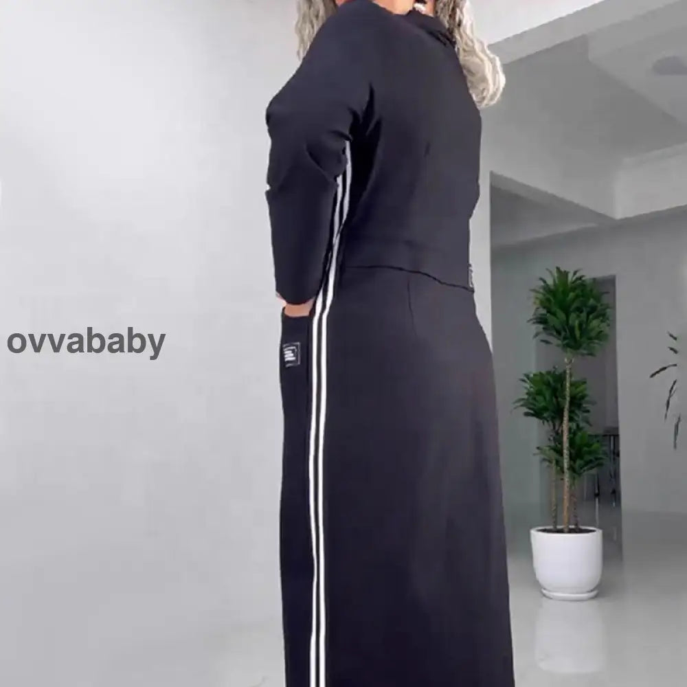 Nea | Langarmkleid mit Schlitz