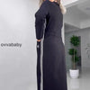 Nea | Langarmkleid mit Schlitz