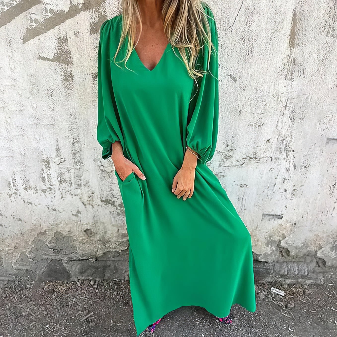Skye™ | Langes Boho-Kleid mit praktischen Taschen