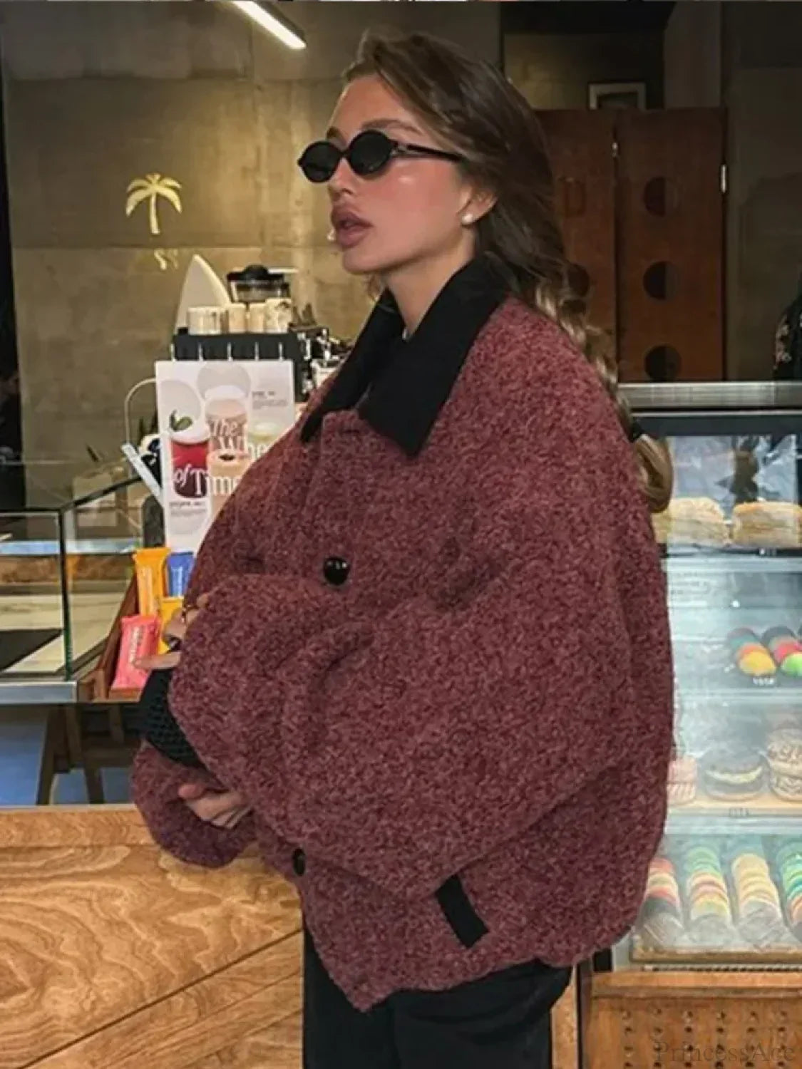 Tatiana | Wollmantel mit Laternenärmeln