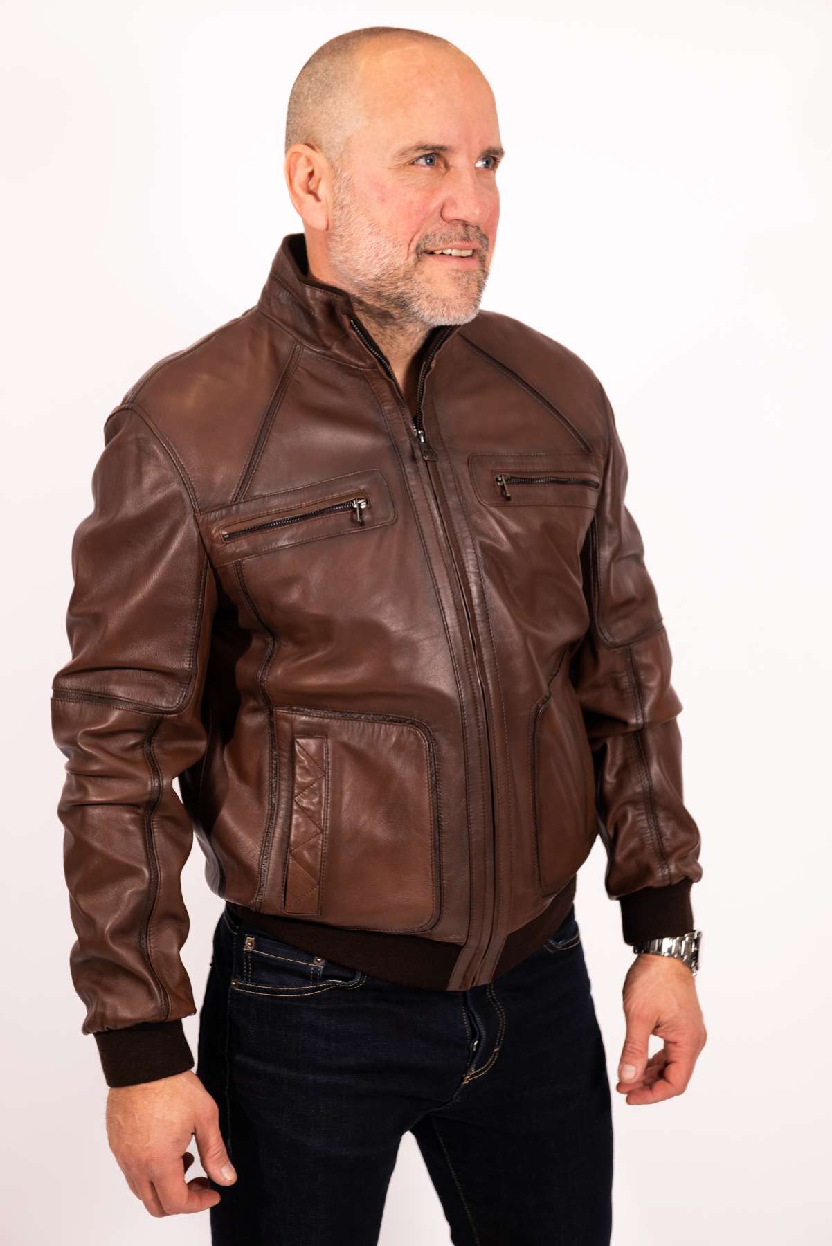 Danny | Herren-Bomberjacke aus Leder