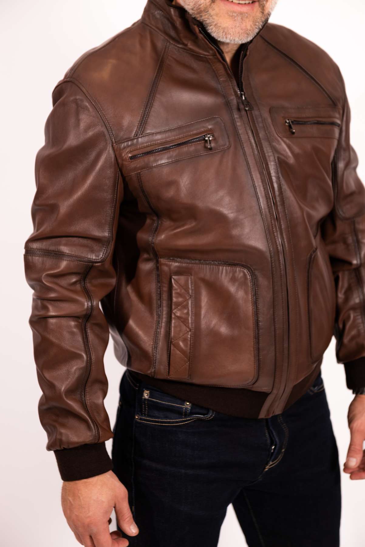 Danny | Herren-Bomberjacke aus Leder