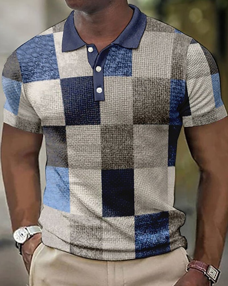 Adalbert | Klassisches Plaid Polohemd für Männer