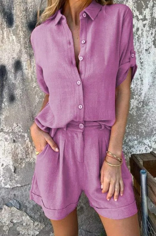 Kinley™ | Luftiges Leinen-Set für Damen
