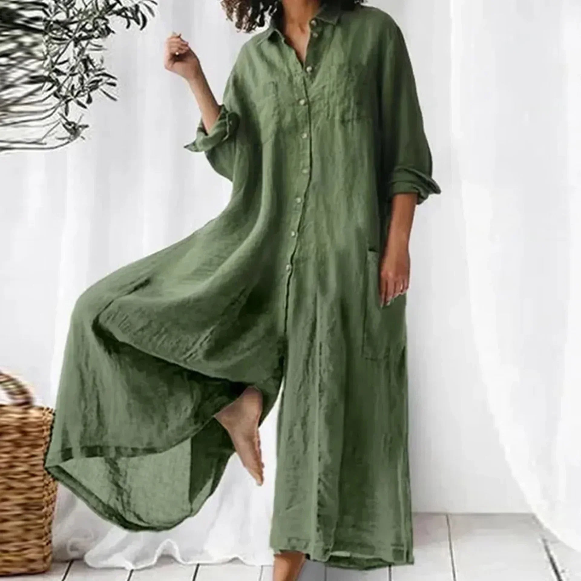 Sysa | Übergroßes Hemdkleid mit Knopfleiste