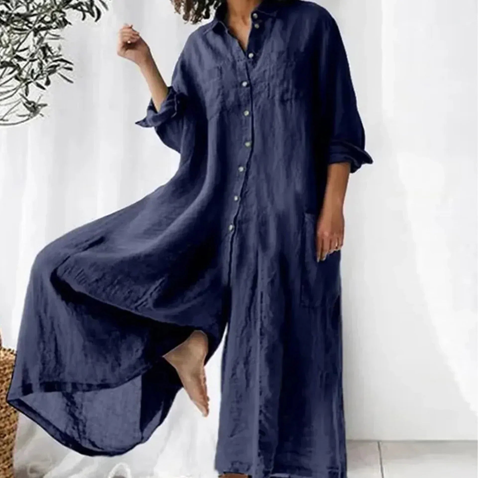 Sysa | Übergroßes Hemdkleid mit Knopfleiste