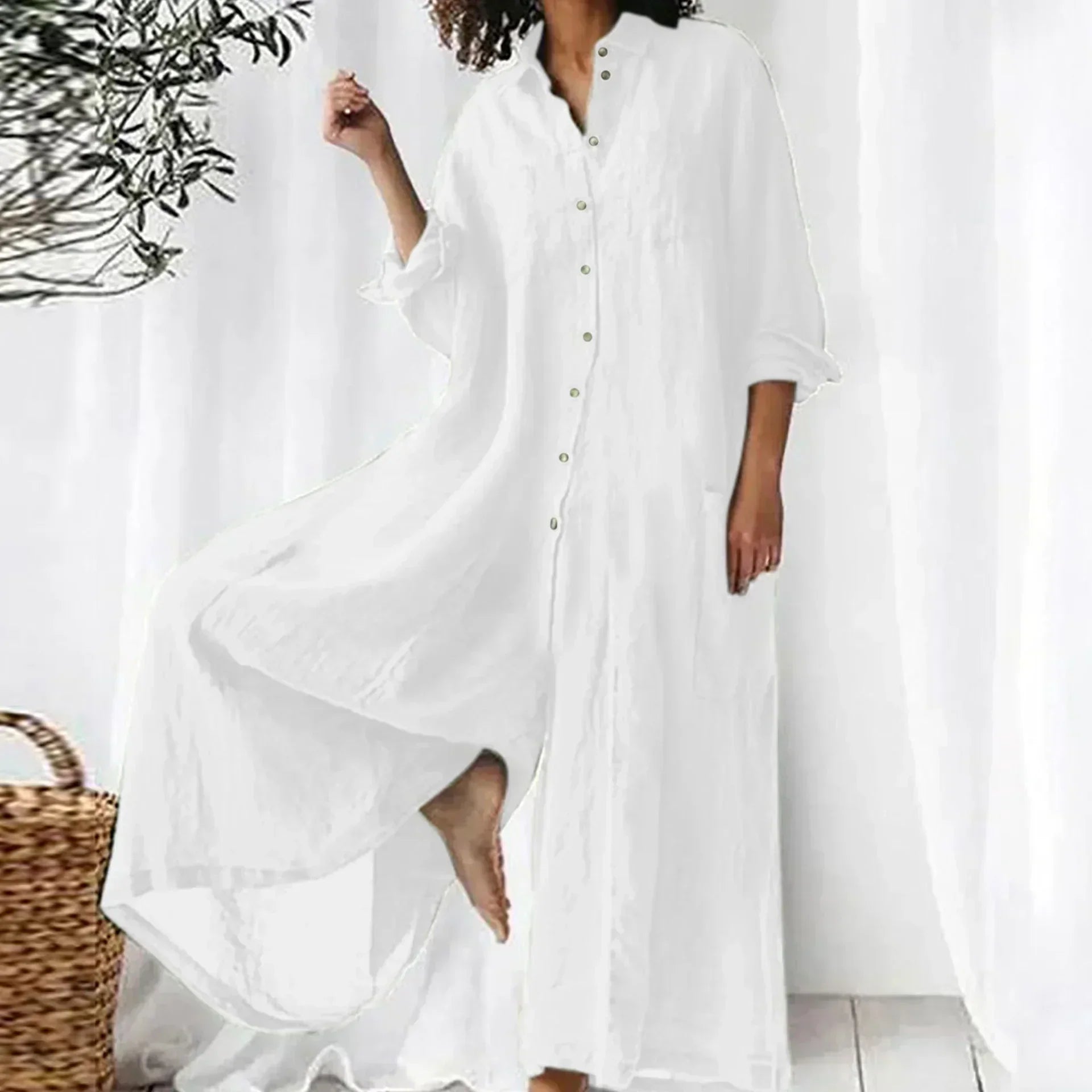 Sysa | Übergroßes Hemdkleid mit Knopfleiste
