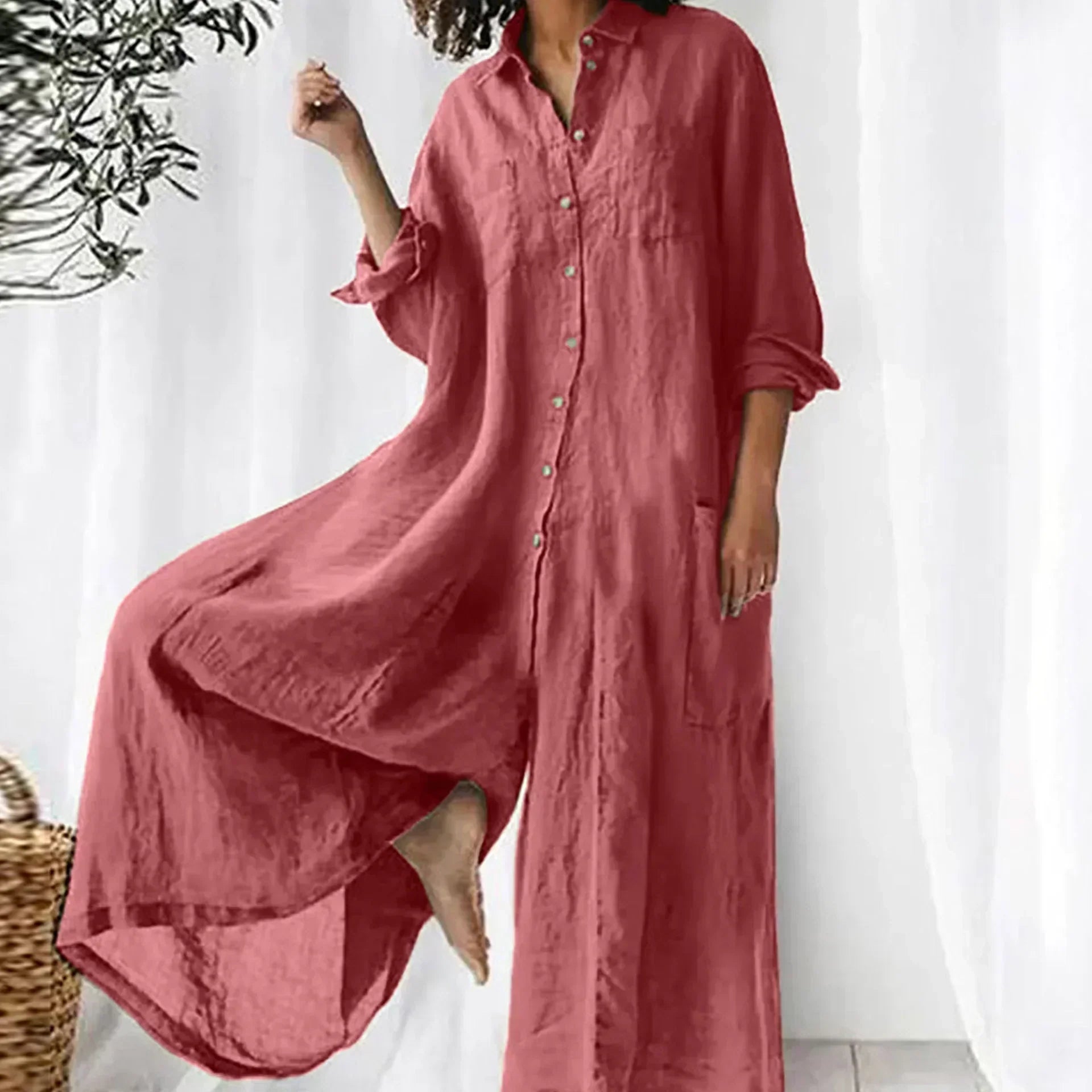 Sysa | Übergroßes Hemdkleid mit Knopfleiste