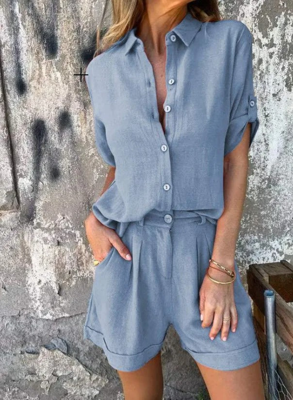 Kinley™ | Luftiges Leinen-Set für Damen