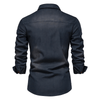 Astra - Denim Hemd - Schwarz / S