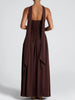 Amaris | stilvolles Maxikleid mit Schlitz und Schleifendetail