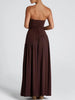 Amaris | stilvolles Maxikleid mit Schlitz und Schleifendetail