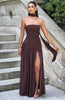 Laura | Elegantes trägerloses Maxikleid für Damen