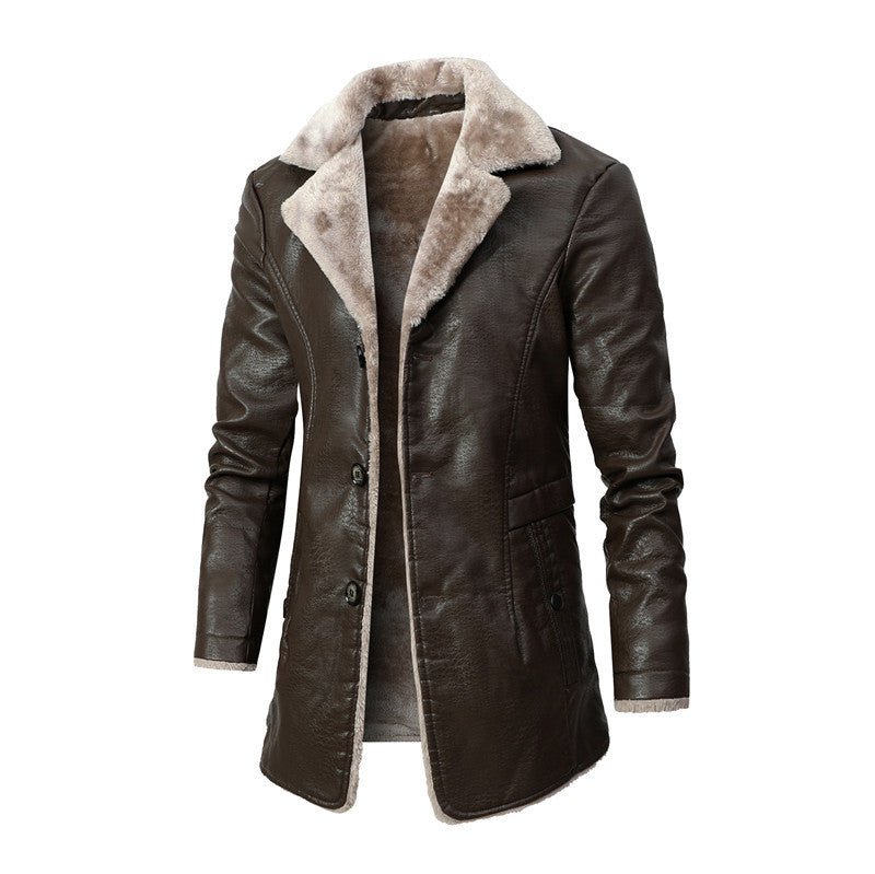 Antoine - Eleganter Wintermantel für Herren - Braun / S
