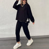 Isa | Elegantes Set aus Oberteil und Hose - Casual set - Schwarz / S