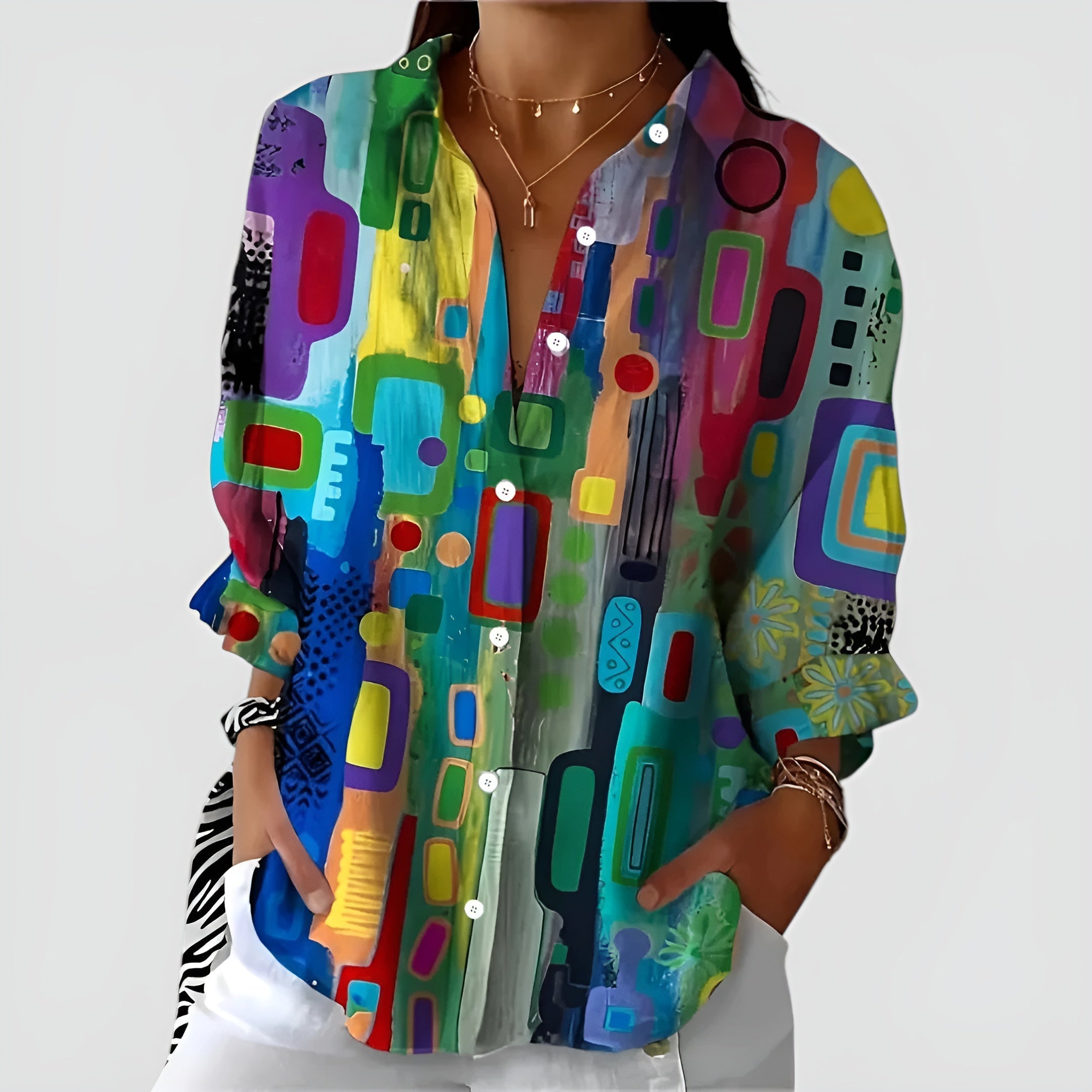 Ednie | Artistic Langarm-Top