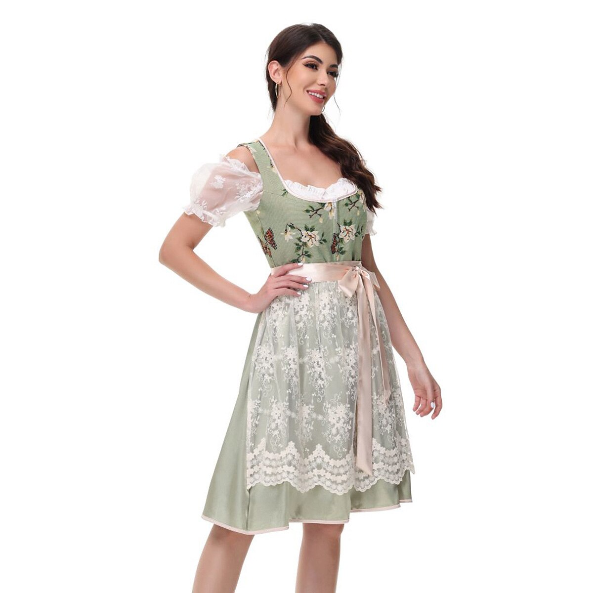 Traditionelles deutsches Damen-Dirndl Kostüm fürs Oktoberfest