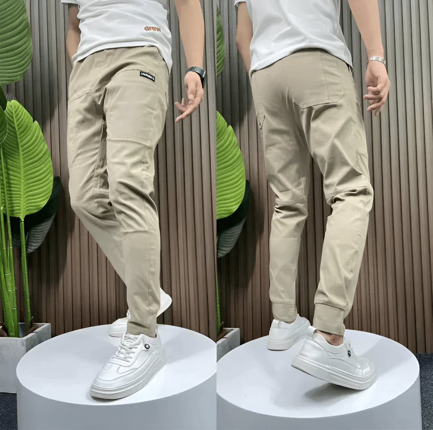 Enzo™ - Premium Stretch-Cargohose - Beige / XS | 29 (50-60kg)