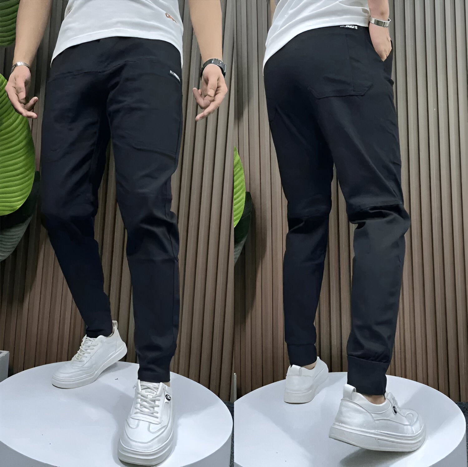 Enzo™ - Premium Stretch-Cargohose - Schwarz / XS | 29 (50-60kg)