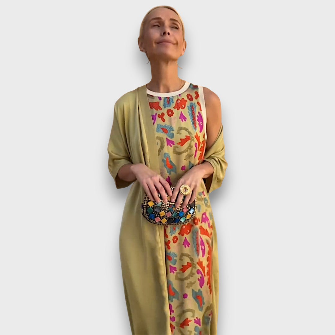 Alora™ | Maxikleid mit Strickjacke für den perfekten Look