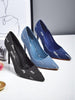 Ainara | modische Stiletto-Pumps im Denim-Chic
