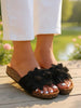 Henley | elegante Damen-Flip-Flops mit floralen Details