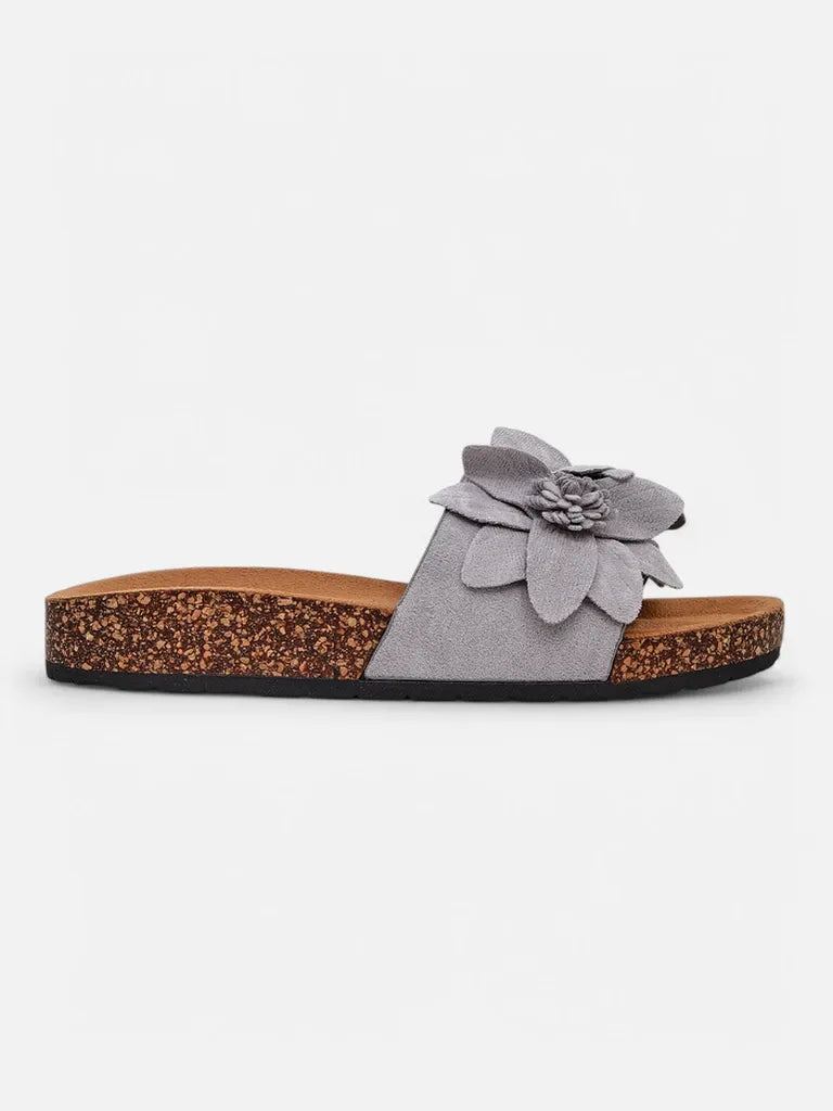 Henley | elegante Damen-Flip-Flops mit floralen Details