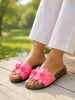 Henley | elegante Damen-Flip-Flops mit floralen Details