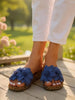 Henley | elegante Damen-Flip-Flops mit floralen Details