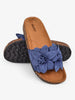 Henley | elegante Damen-Flip-Flops mit floralen Details