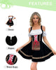 Damen Oktoberfest Kostüm Dirndl mit Schürze