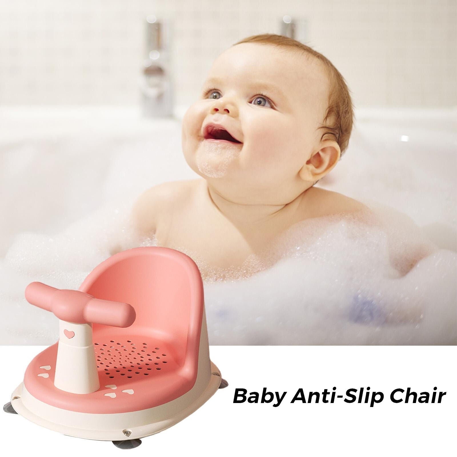 SicherSitz BabyStuhl™ | Letzte 100 Stück, 50% Rabatt! - 🔥 Entzückender Rosa Badhocker