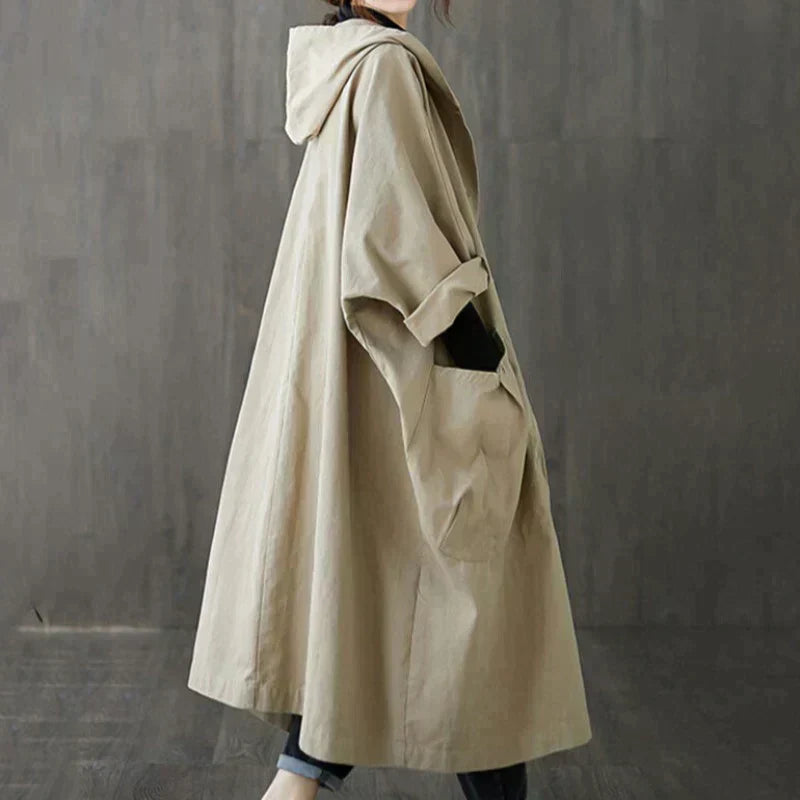 THALIA | ÜBERGRÖSSER TRENCHCOAT - Khaki / Einheitsgröße
