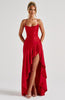Isabella | Stilvolles Maxi-Kleid mit raffinierten Rüschen