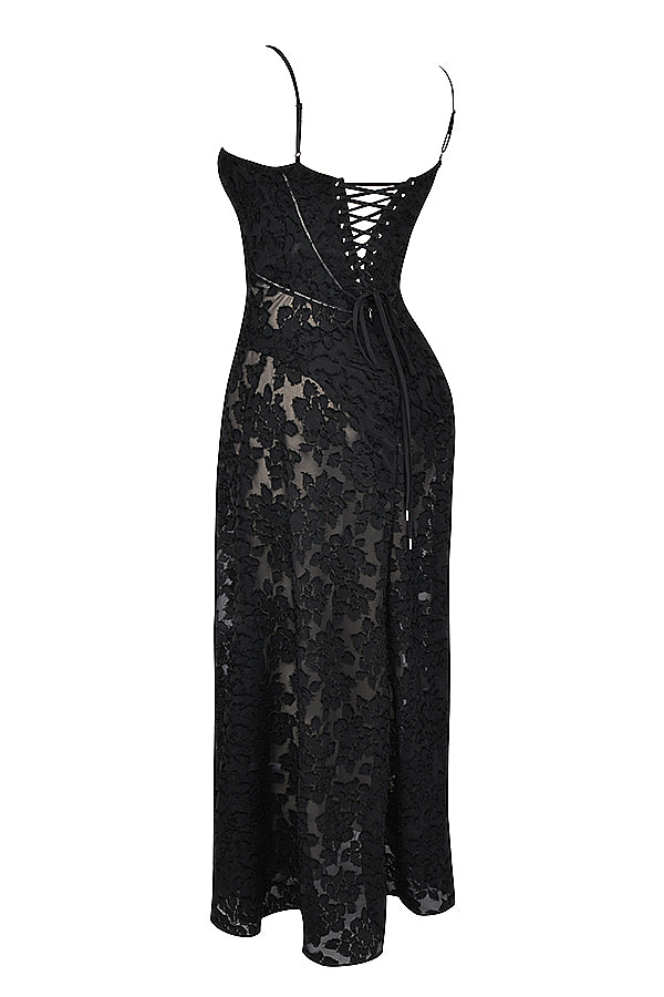 Sadie | Langes ärmelloses Kleid mit klassischem Design