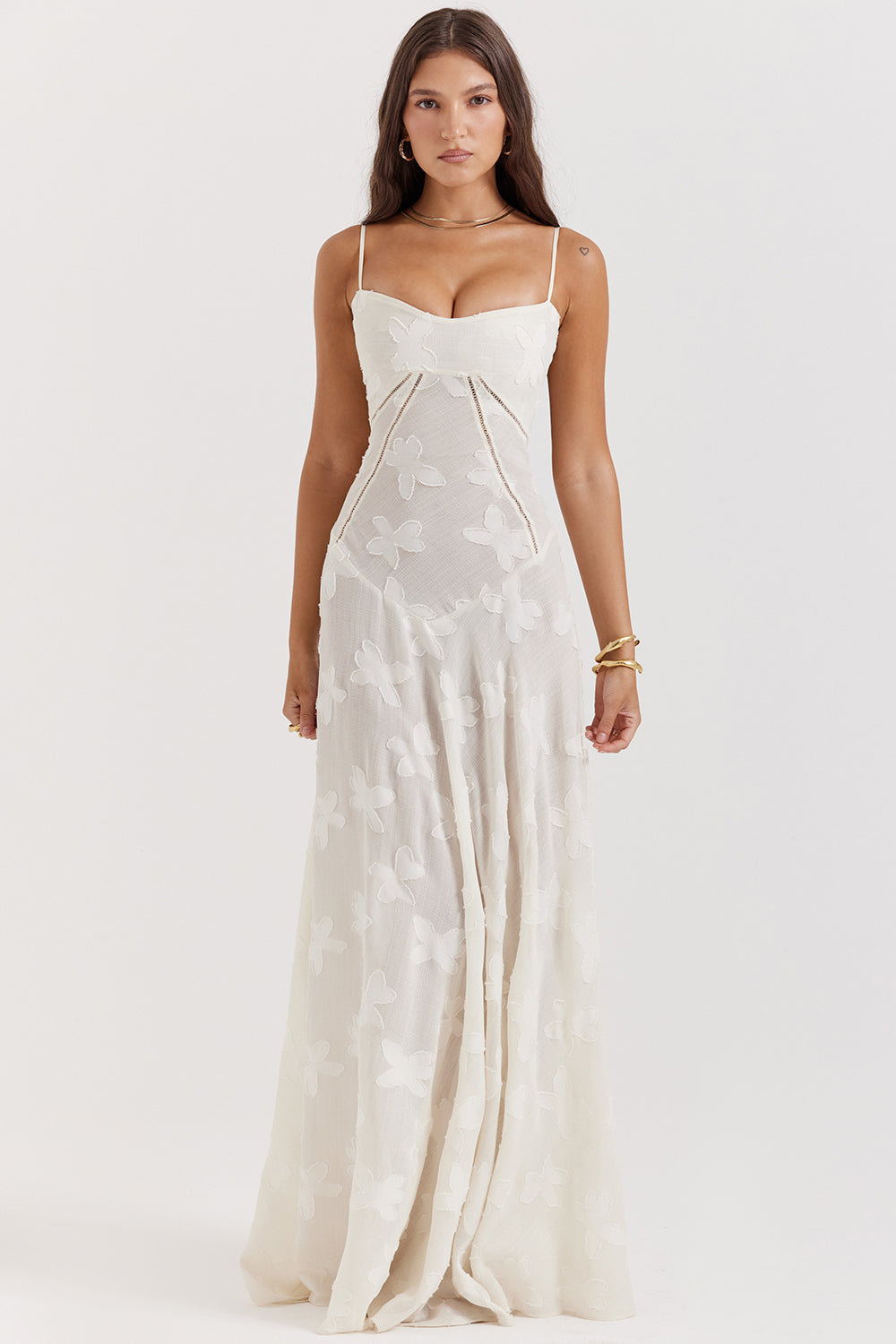 Sadie | Langes ärmelloses Kleid mit klassischem Design
