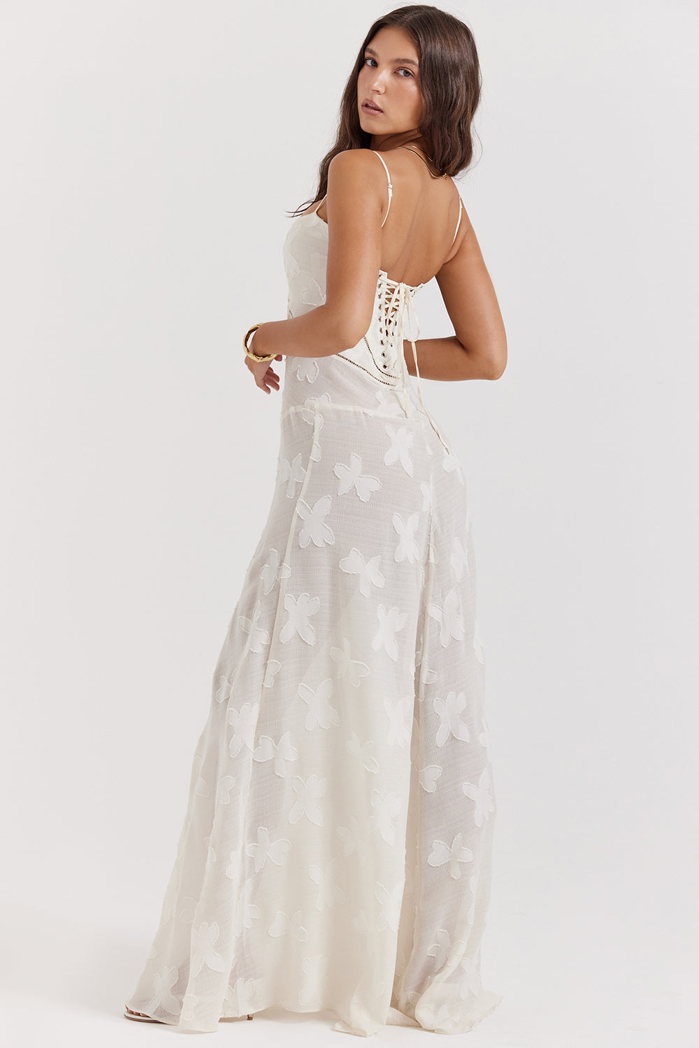 Sadie | Langes ärmelloses Kleid mit klassischem Design