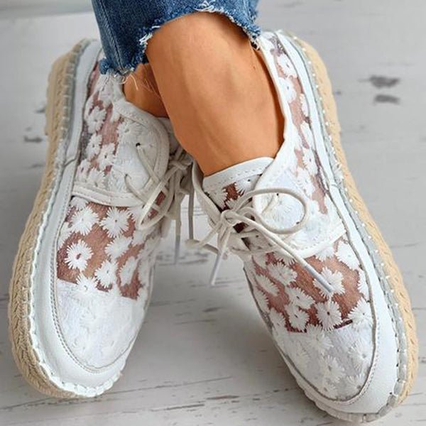 Viveca | Orthopädischer Schuh mit Blumenmuster