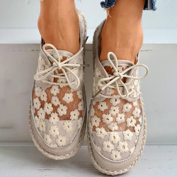 Viveca | Orthopädischer Schuh mit Blumenmuster