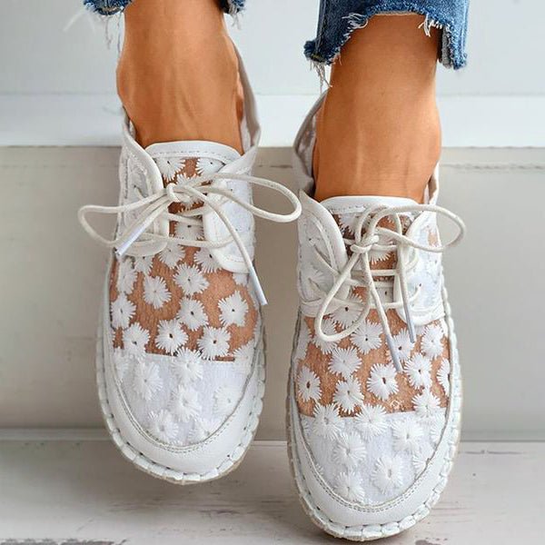 Viveca | Orthopädischer Schuh mit Blumenmuster