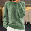 Flora™ | Flauschiger Strickpullover - Sweaters - Grün / S
