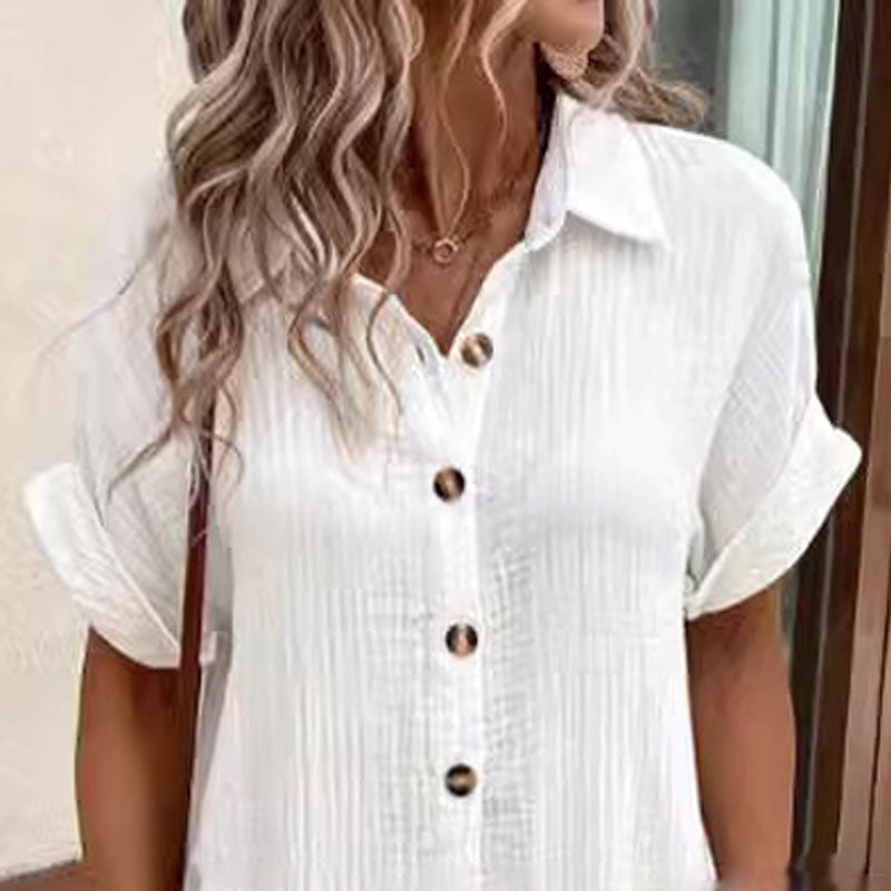 Benj | Bequemes Freizeithemd-Kleid mit Knopfleiste