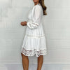 Ingra | Kleid mit Häkelbesatz