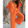 Azel | Damen Casual Lose Solide Farbe Anzug