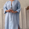 Emielle | Atmungsaktives Kleid mit V-Ausschnitt und 3/4-Ärmeln