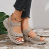 Jekinah | Bequeme Keilsandalen mit verstellbaren Klettriegeln