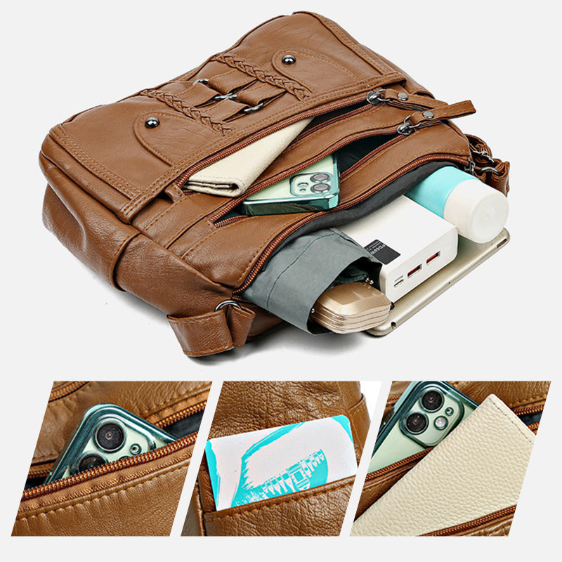 Gisela | Elegante Vintage-Tasche aus weichem PU-Leder
