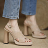 Caressa | Elegante Sandalen mit hohem Absatz und offenem Zehenbereich