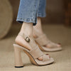 Caressa | Elegante Sandalen mit hohem Absatz und offenem Zehenbereich