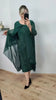 Mirah | Elegantes Midikleid mit durchsichtigem Overlay